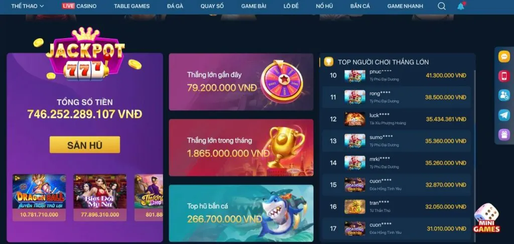 Các tính năng nổi bật của game bắn cá vina88 nổ hũ